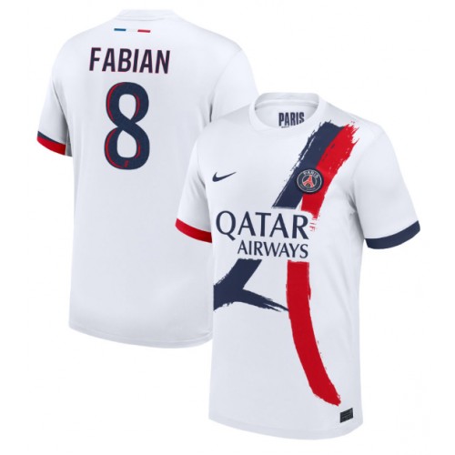 Pánský Fotbalový dres Paris Saint-Germain Fabian Ruiz #8 2024-25 Venkovní Krátký Rukáv